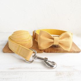 Nala pet dog collar traction rope (Option: Yellow-XL)